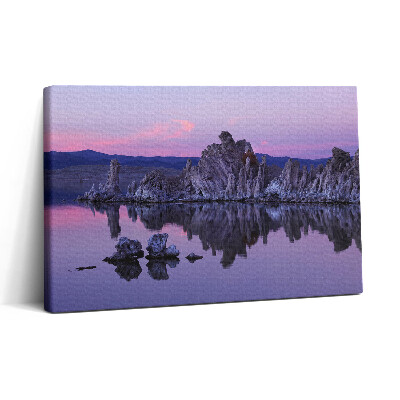 Obraz canvas 30x20 Odraz skal ve vodě