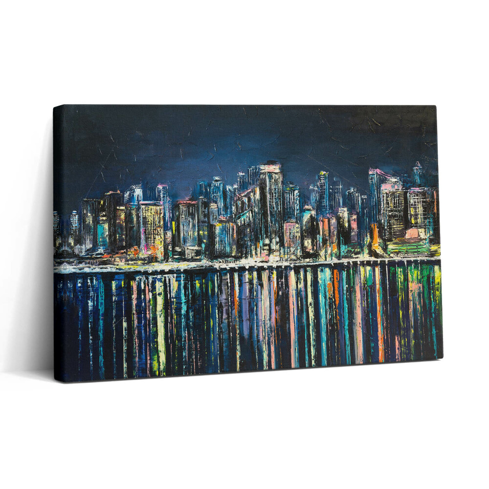 Obraz canvas 30x20 Země květin - fantazie přímořského města