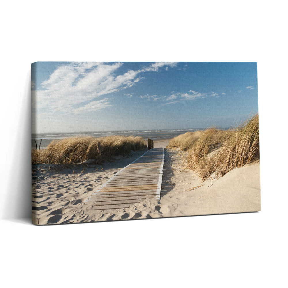 Obraz na plátně 30x20 Pláž a výhled na moře