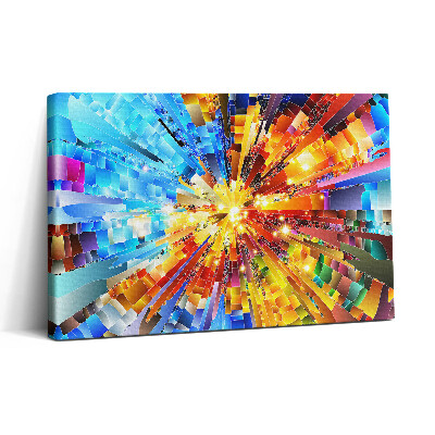 Obraz na plátně 30x20 3D kompozice se sytými barvami