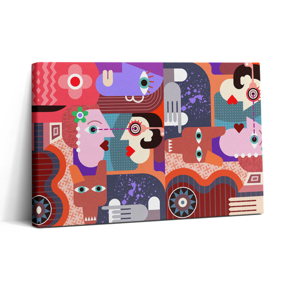 Obraz na plátně 30x20 Abstraktní tváře