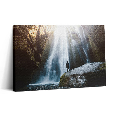 Obraz na plátně 30x20 Pohled na vodopád Gljufrabui