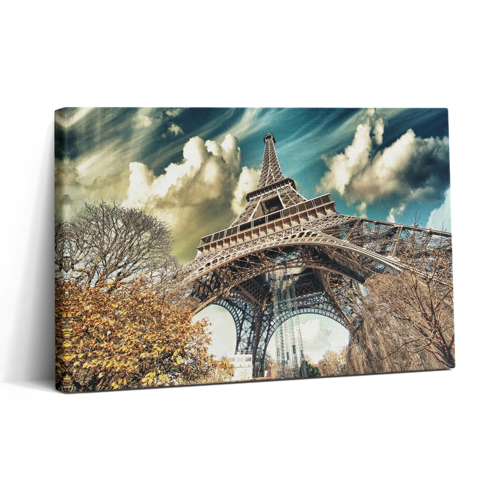 Obraz na plátně 30x20 Úžasný pohled na Eiffelovu věž