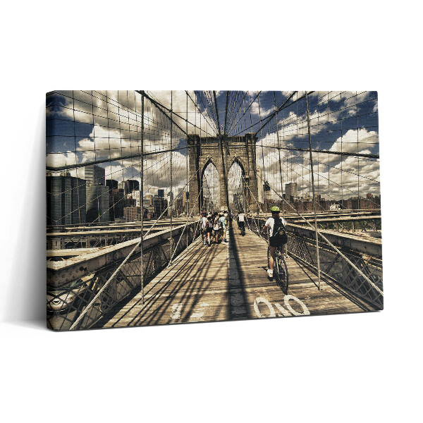 Obraz na plátně 30x20 Pohled na Brooklynský most v New Yorku