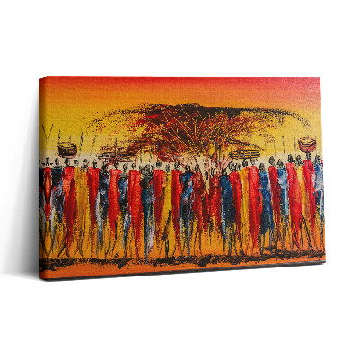 Obraz na plátně 30x20 Africký kmen v Keni