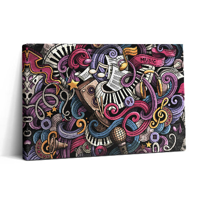 Obraz canvas 30x20 Hudební nástroje