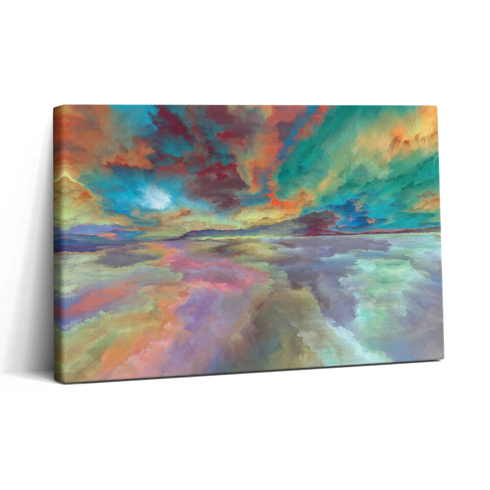 Obraz canvas 30x20 Abstraktní krajina s oblohou