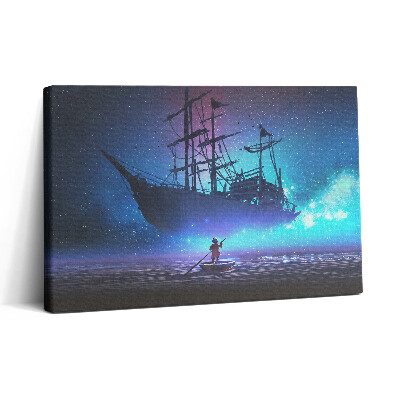 Obraz canvas 30x20 Fantazie plachetnice