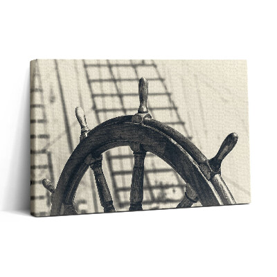 Obraz canvas 30x20 Stará loď v retro stylu