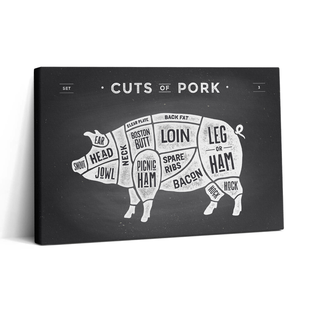 Obraz canvas 30x20 Plakát prasete - řezník