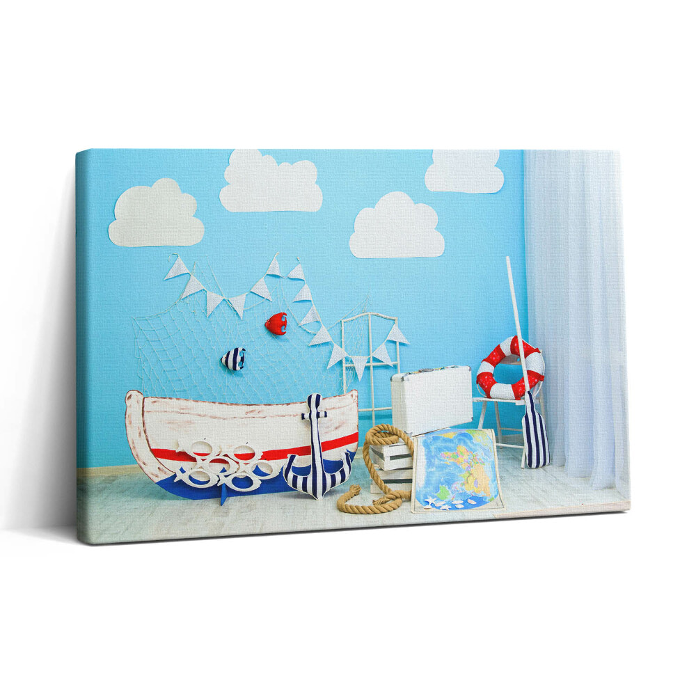 Obraz canvas 30x20 Námořní výprava - dětský pokoj