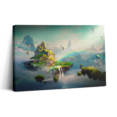 Obraz canvas 30x20 Svět fantazie a létající ostrovy