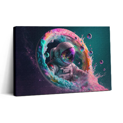 Obraz canvas 30x20 Barevní kosmonauti v mraku