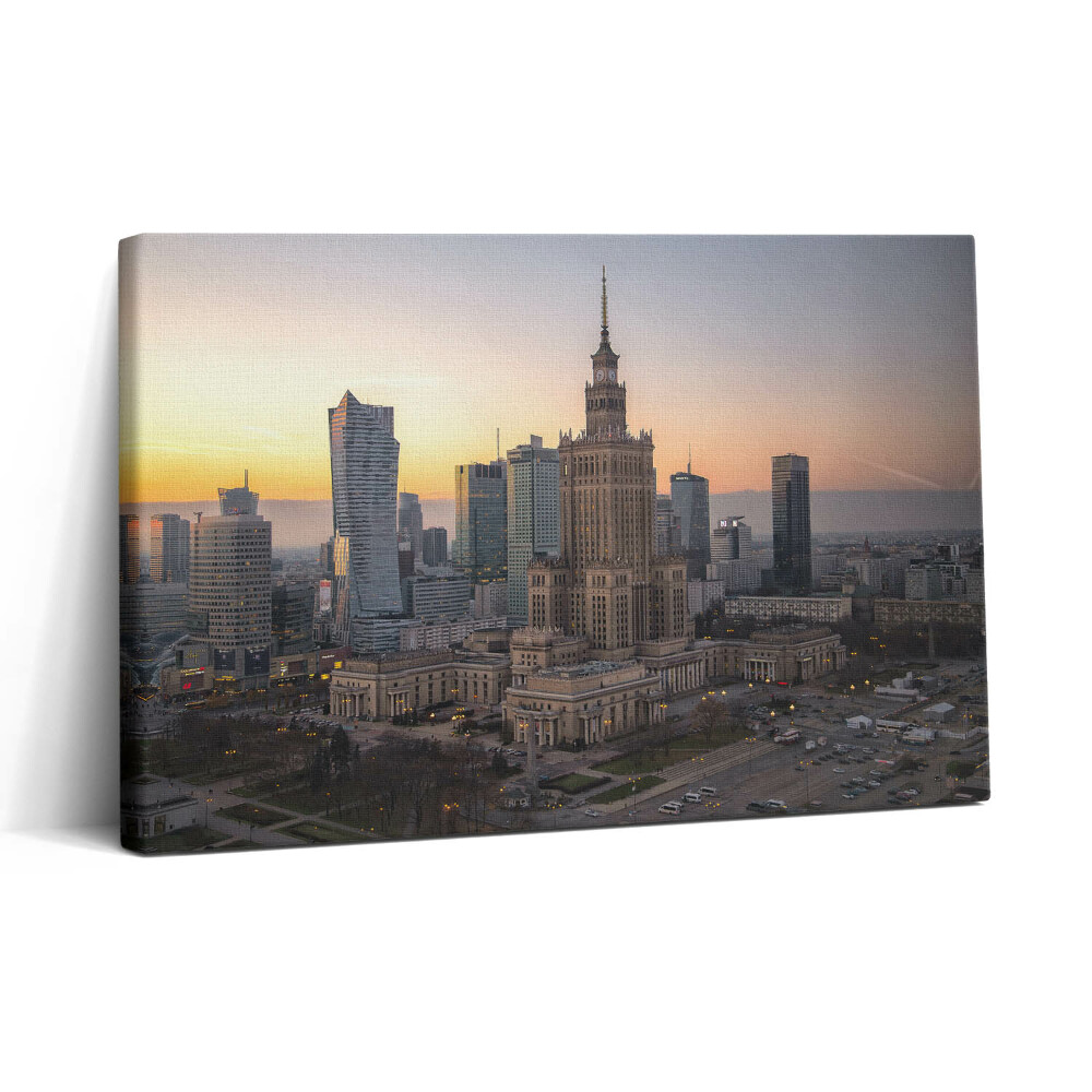 Obraz z fotografie na plátně 30x20 Palác kultury a vědy Varšava