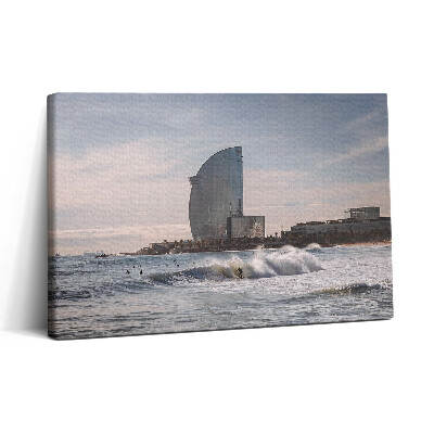 Obraz canvas 30x20 Surfař z Barcelony