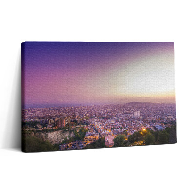 Obraz canvas 30x20 Bunkry v Barceloně El Carmel