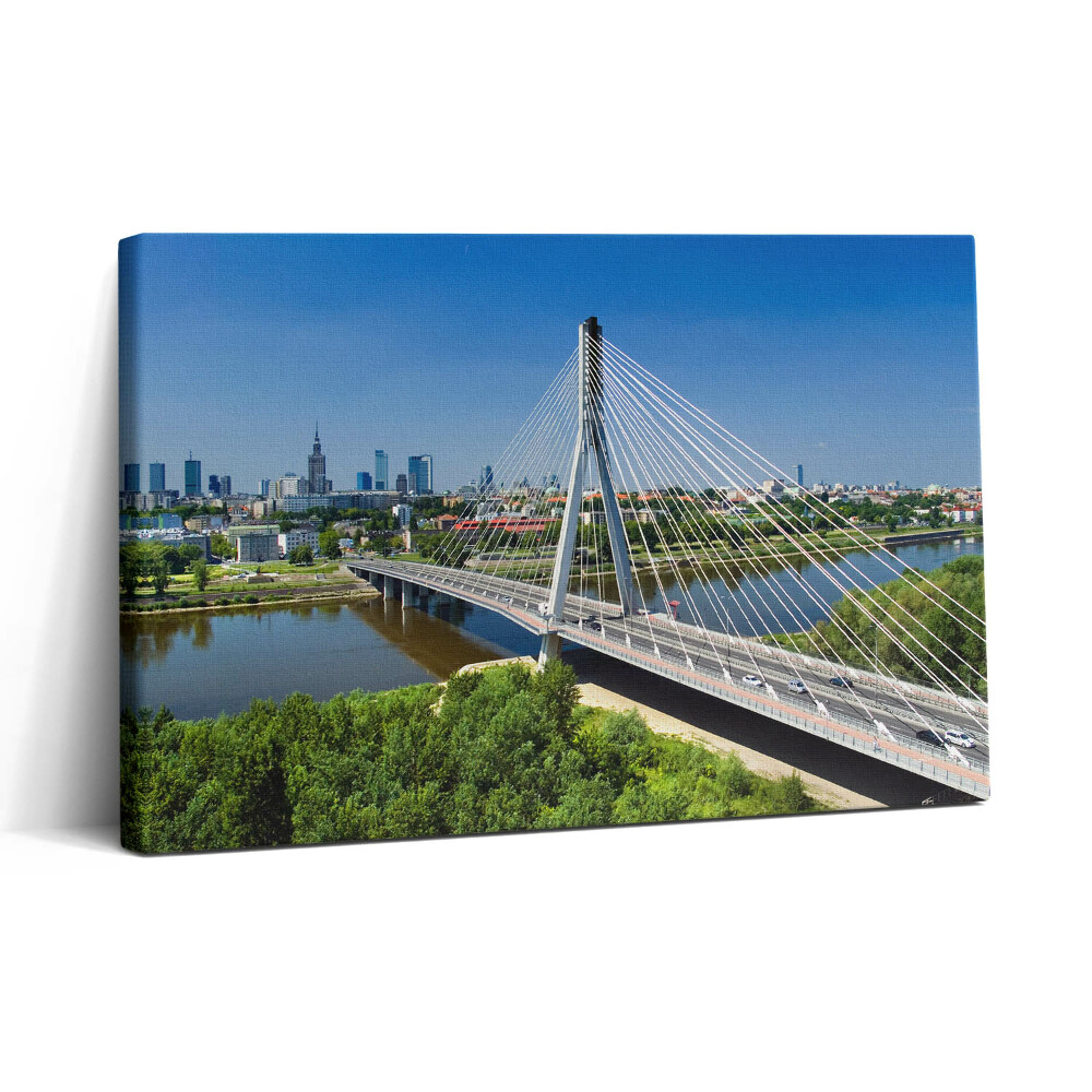 Obraz na plátně 30x20 Varšavský most na Visle
