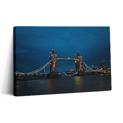 Obraz canvas 30x20 Tower Bridge v Londýně v noci