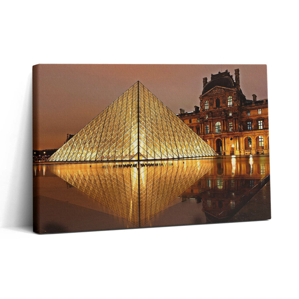 Obraz z fotografie na plátně 30x20 Muzeum Louvre v Paříži
