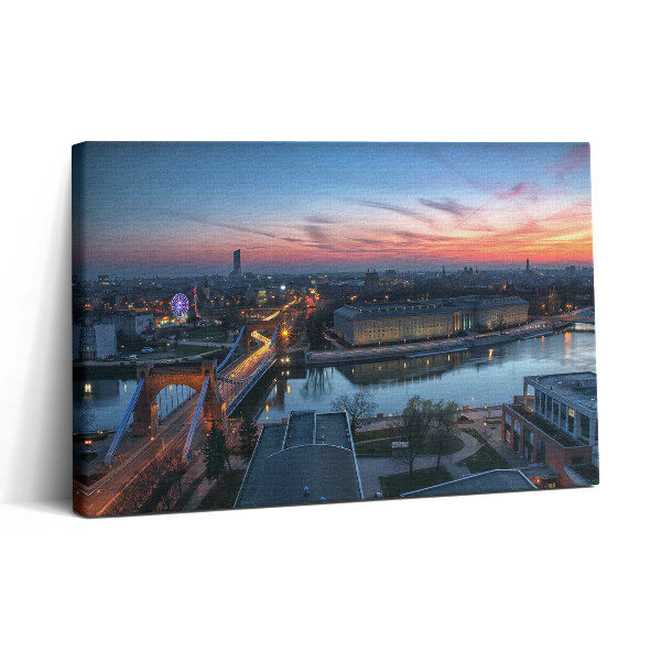 Obraz na plátně 30x20 Vratislav z ptačí perspektivy