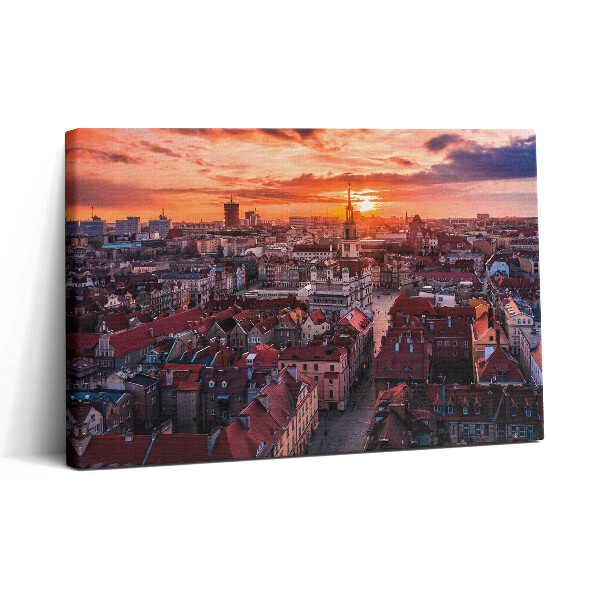 Obraz canvas 30x20 Poznaň - panorama