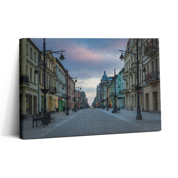 Obraz z fotografie na plátně 30x20 Piotrkowska ulice v Lodži