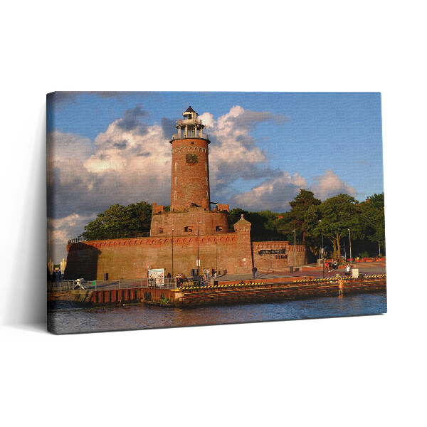 Obraz canvas 30x20 Maják v Kolobrzegu v Polsku