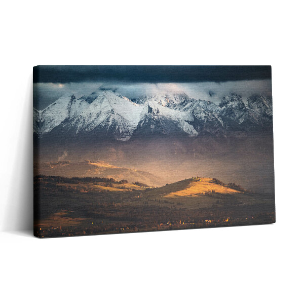 Obraz canvas 30x20 Tatry v zimním panoramatu
