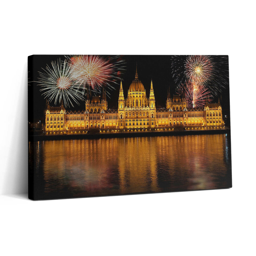 Obraz z fotografie na plátně 30x20 Budova maďarského parlamentu