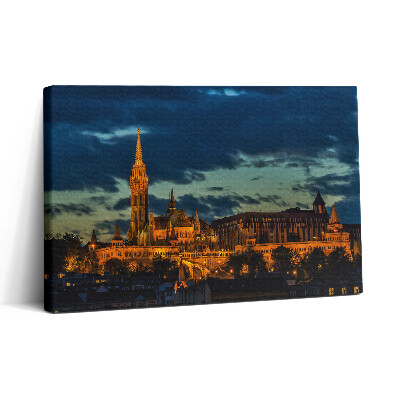 Obraz z fotografie na plátně 30x20 Matyášův kostel v Budapešti