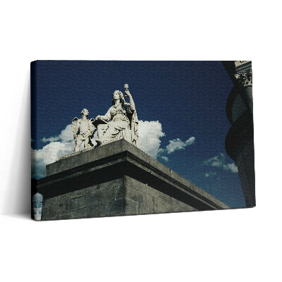 Obraz canvas 30x20 Socha ženy a anděla