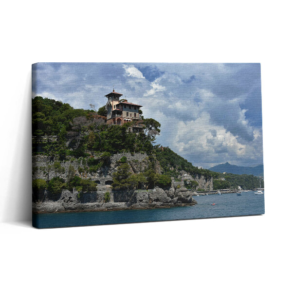 Obraz z fotografie na plátně 30x20 Skalnaté pohoří Portofino