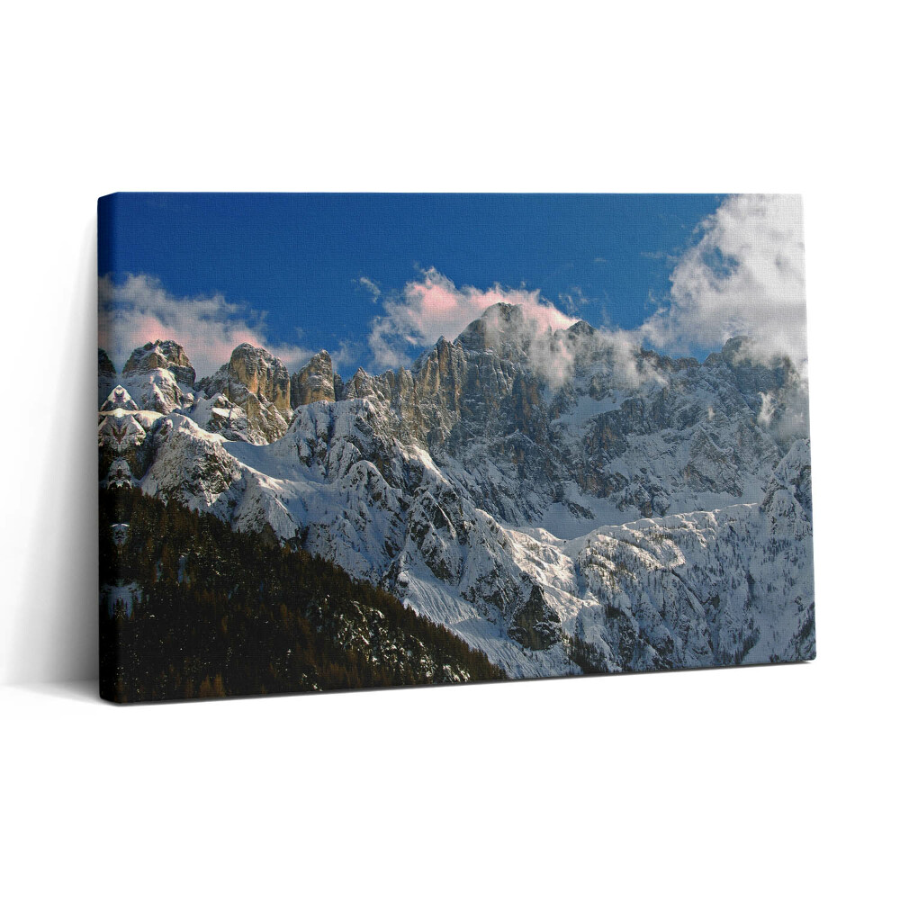 Obraz canvas 30x20 Hory pod modrou oblohou