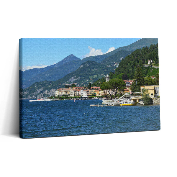 Obraz canvas 30x20 Hornatá krajina jezera Lago di Garda