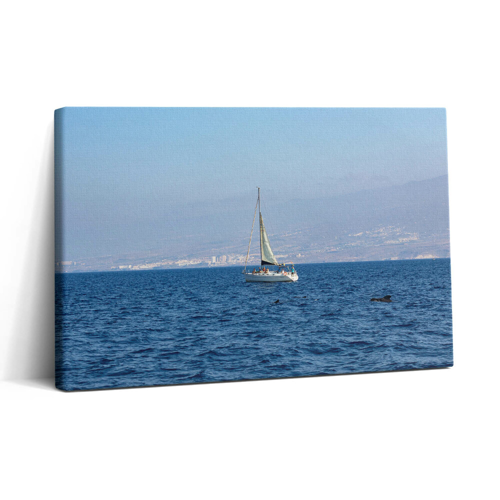 Obraz canvas 30x20 Jachta plující kolem Tenerife