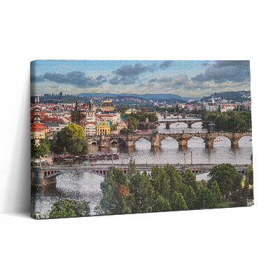 Obraz canvas 30x20 Pohled na Prahu