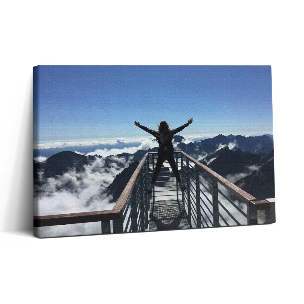 Obraz z fotografie na plátně 30x20 Žena Tatra Slovensko