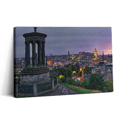 Obraz canvas 30x20 Pohled na Edinburgh z Calton Hill