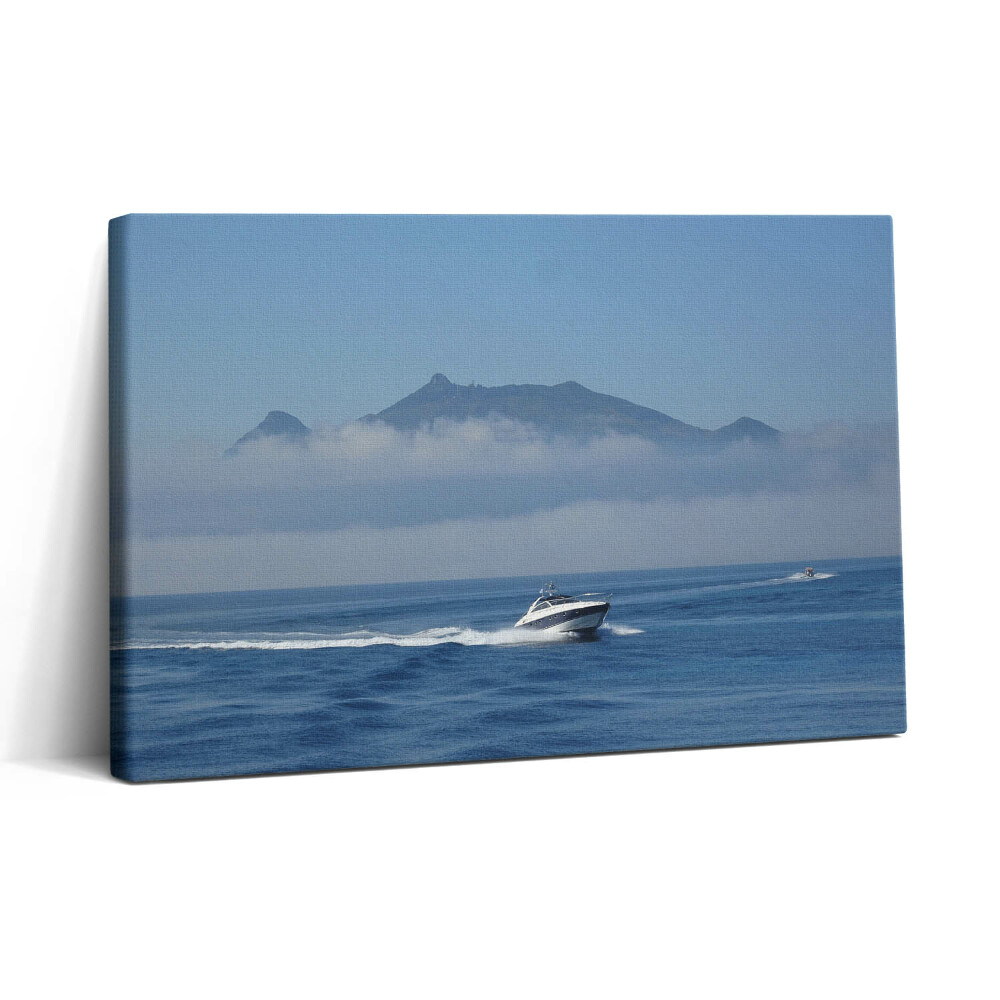 Obraz canvas 30x20 Plachetnice na oceánu