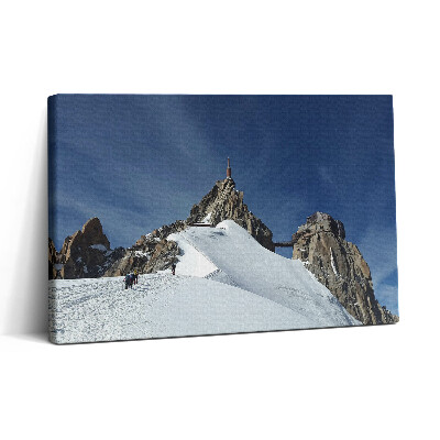 Obraz canvas 30x20 Vrchol hory v zimě