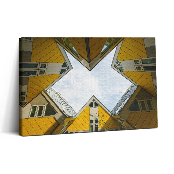 Obraz canvas 30x20 Domy v Rotterdamu