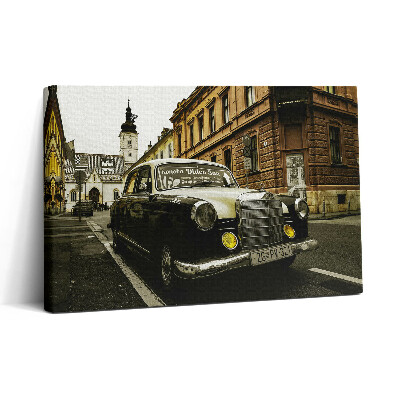 Obraz canvas 30x20 Starý mercedes ze Záhřebu