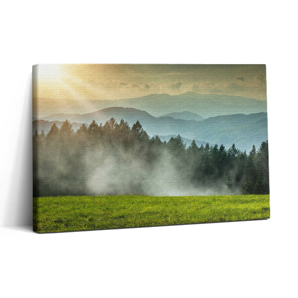Obraz z fotografie na plátně 30x20 Krajina Beskyd