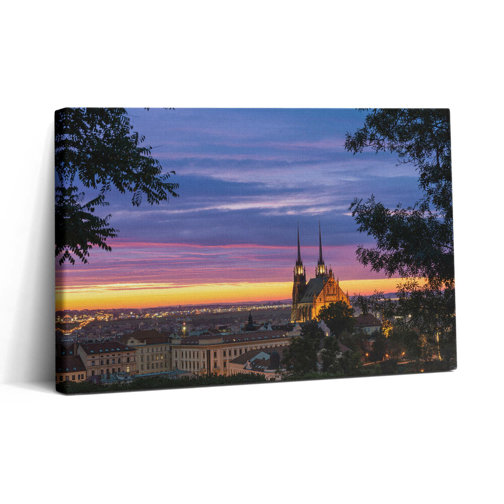 Obraz canvas 30x20 Východ slunce v Brně