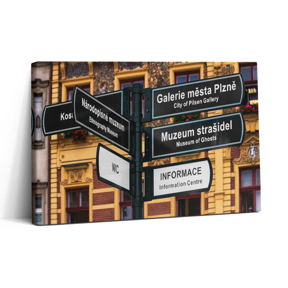 Obraz na plátně 30x20 Plzeňský ukazatel