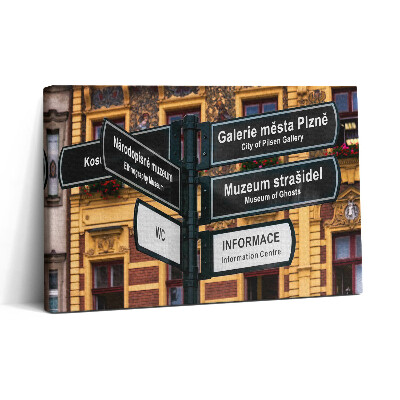 Obraz na plátně 30x20 Plzeňský ukazatel