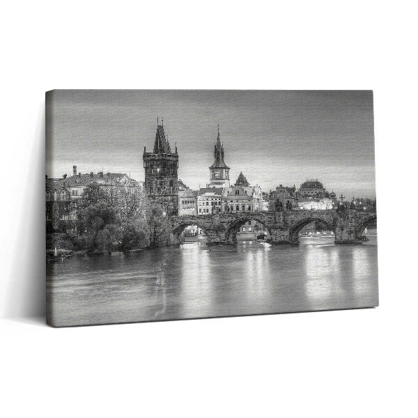 Obraz na plátně 30x20 Pohled na Karlův most v Praze
