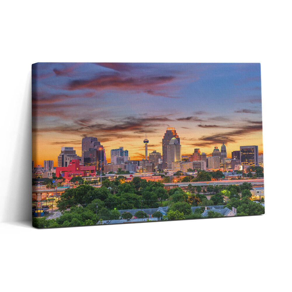 Obraz na plátně 30x20 San Antonio při západu slunce