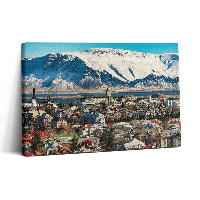 Obraz na plátně 30x20 Pohled na Reykjavík Island