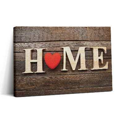 Obraz na plátně 30x20 Nápis doma